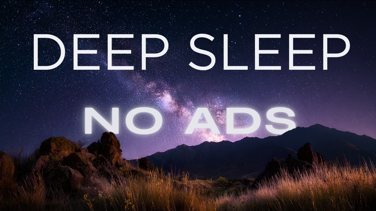 Relaxing Sleep Music with Night Sky Sounds: River Stream, Soft Piano, Deep Rest (3 Hours)