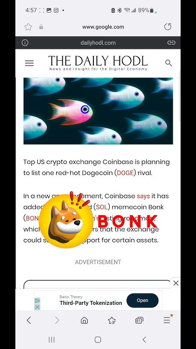 Bonk is finally on coinbase 😄👍📊📈📈🚀🚀 #bonk #solana #coinbase - YouTube