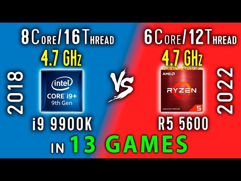 i9 9900k vs Ryzen 5 5600 Test in 13 Games | R5 5600 OC vs i9 9900k Stock