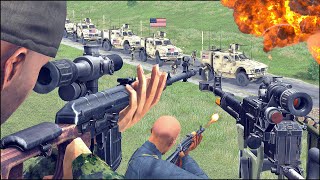 INSURGENTS AMBUSH ARMY CONVOY - FILM