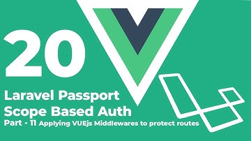 Laravel vue: Laravel Passport Scope Based Auth, VueJS middlewares to protect routes [Part  11]