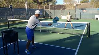 Pickleball warm up 2 with Peter Huang