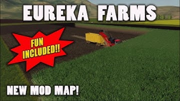 “EUREKA FARMS“ (FUN INCLUDED!) NEW MOD MAP! Farming Simulator 19 PS5 MAP TOUR (Review) FS19.