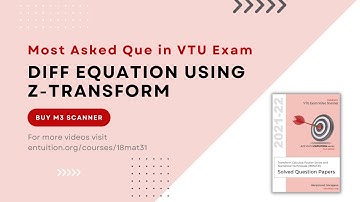 Q6c | Solve Difference Equation using Z-transform | VTU 3rd sem Math