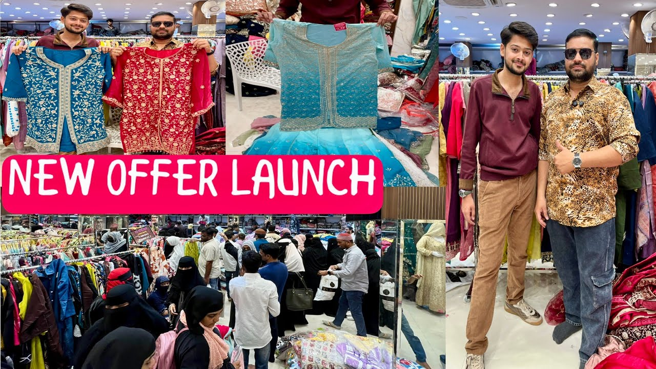 Hyderabad Famous😱YsTextiles🛍️Charminar✨Ramzan 2026😱New offer ✨₹2000/-collection🌟visit#viralvideo 🔥🔥