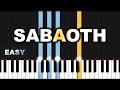 Jonathan C. Gambela - Sabaoth | EASY PIANO TUTORIAL BY Extreme Midi