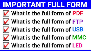 Computer Full Form | Computer Abbreviations  | Abbreviations | Most Important Full Form | Computer