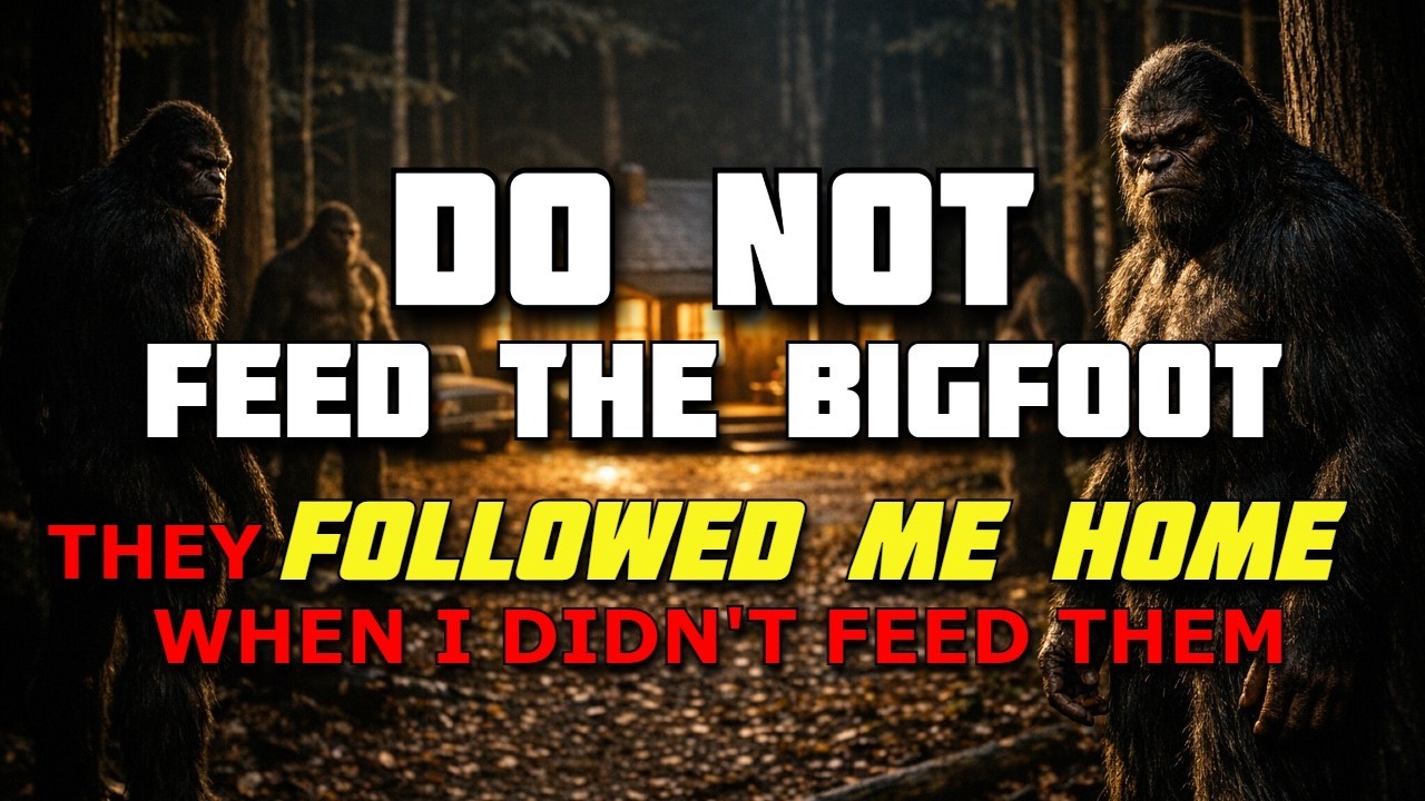 DO NOT FEED THE BIGFOOT - THEY FOLLOWED ME HOME WHEN I DIDN'T FEED THEM!