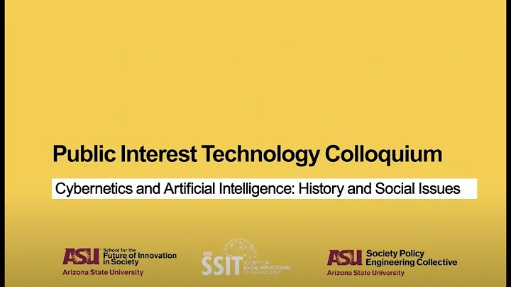 PIT Colloquium: Cybernetics and Artificial Intelligence: History and Social Issues with Ronald Kline