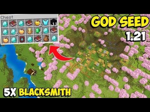 😍 This Seed Has 5 Blacksmith At Spawn 🔥||Minecraft Pe 1.21 Seeds - YouTube