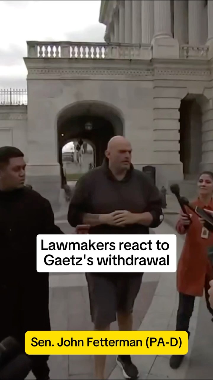 Lawmakers react to Gaetz’s withdrawal
