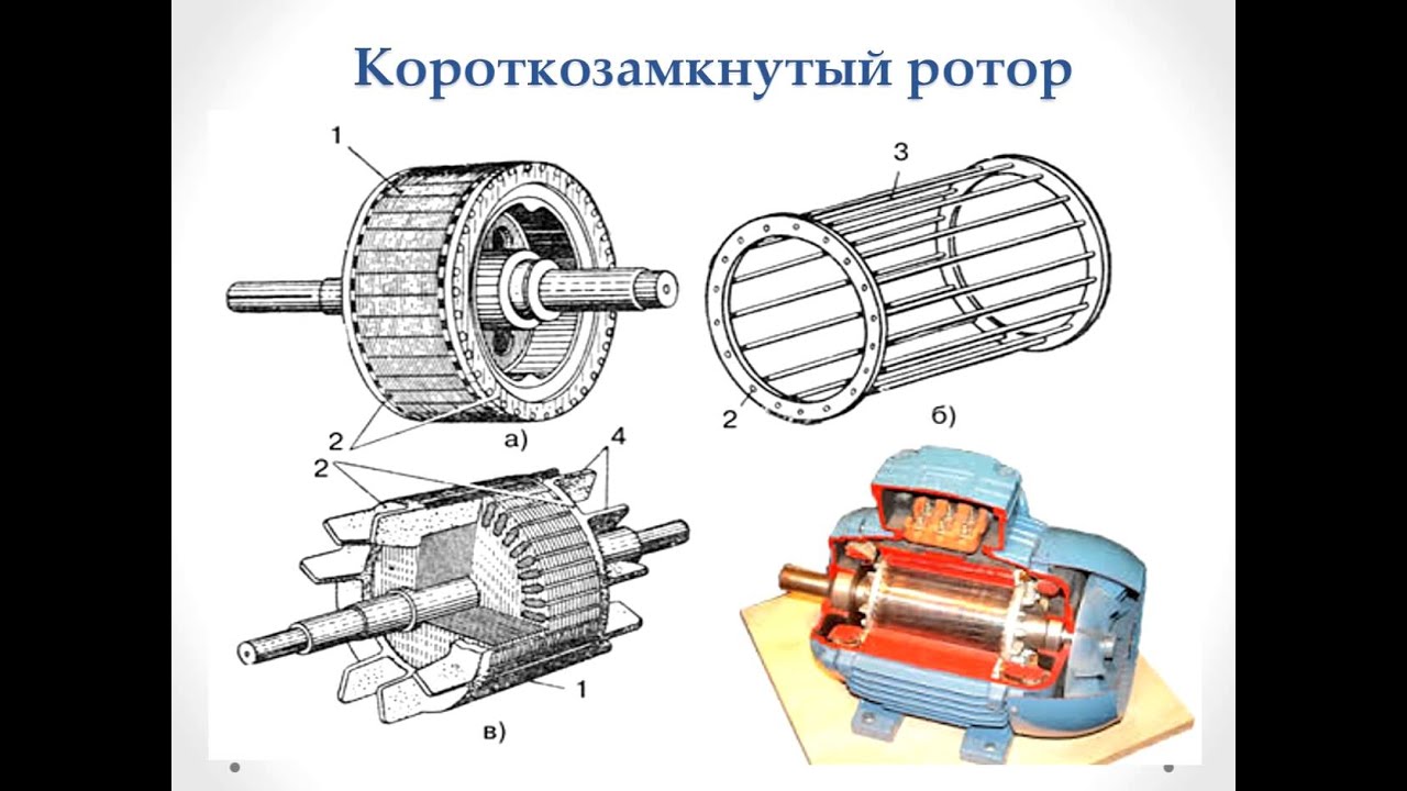 Устройство статора асинхронного двигателя