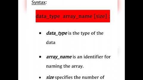 Computer Science|chapter 8|Arrays