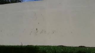 Slow-mo horizontal wall run