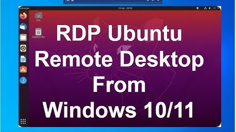 Ubuntu 20.04 Remote Desktop Access from Windows 10/11 | 2023