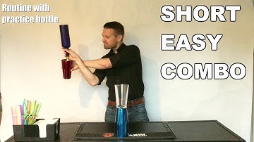 Flair Routine 1: Short easy working flair combo! (Bartending instruction video: 5)