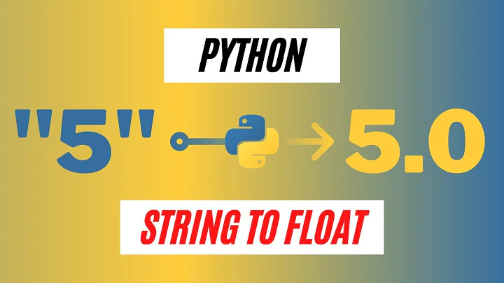 How To Convert String To Float In Python