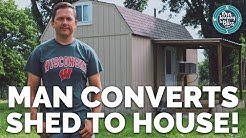 Shed Converted to Tiny House  |  Jim's Journey To Bliss! 