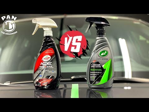 TURTLE WAX ICE SEAL N SHINE vs CERAMIC SPRAY COATING !! (WARNING: NO CURING  TIME!) – Pan The Organizer