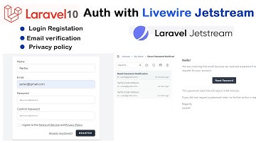 Laravel 10 Auth with Livewire Jetstream Project