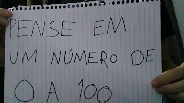 Como adivinhar o número que a pessoa escolheu?