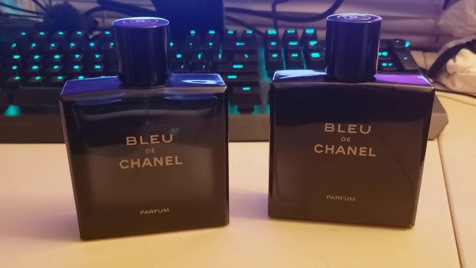 Fake vs Real Bleu de Chanel Extrait de Parfum / How to spot fake Bleu de  Chanel Perfume 