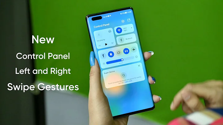 HarmonyOS Control Panel Swipe Gestures Hands-on 😎😎