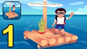 Idle Raft - Gameplay Walkthrough Part 1 Intro,Tutorial ( Android,iOS )