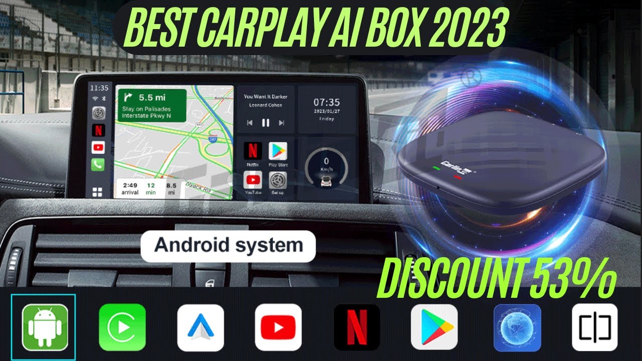 CarlinKit CarPlay Ai Box 6125 Android 13 Netflix Iptv Streaming TV Box Plus Wireless CarPlay Android