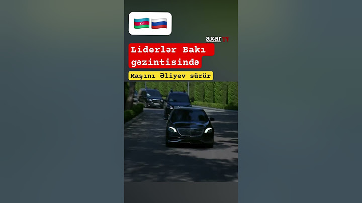 Prezidentlər Bakı gəzintisində: Maşını Əliyev sürür #ilhamaliyev #putin #рутинвбаку #mercedes