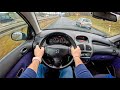 2004 Peugeot 206 [1.4 HDi 70HP] |0-100| POV Test Drive #1425 Joe Black