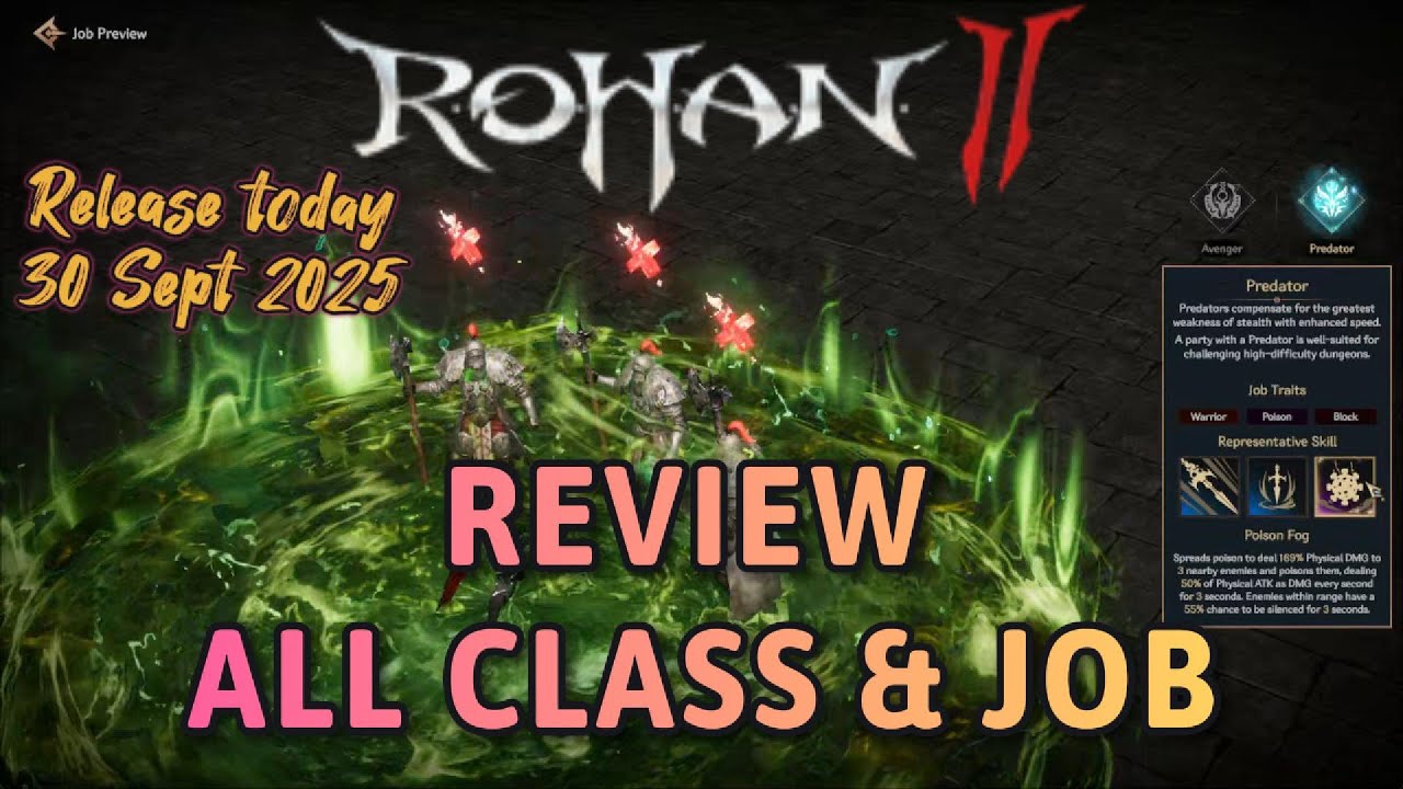 REVIEW CLASS & JOB ROHAN 2 [ R.O.H.A.N.2 ] release today - YouTube