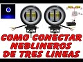 como instalar neblineros led de 3 cables