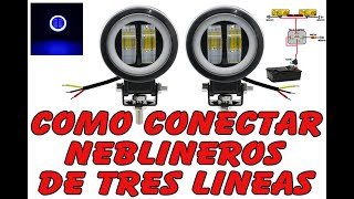 como instalar neblineros led de 3 cables