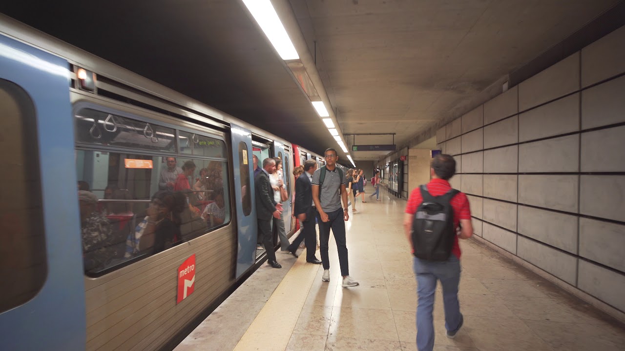 Portugal, Lisbon, metro ride from Quinta das Conchas to Lumiar