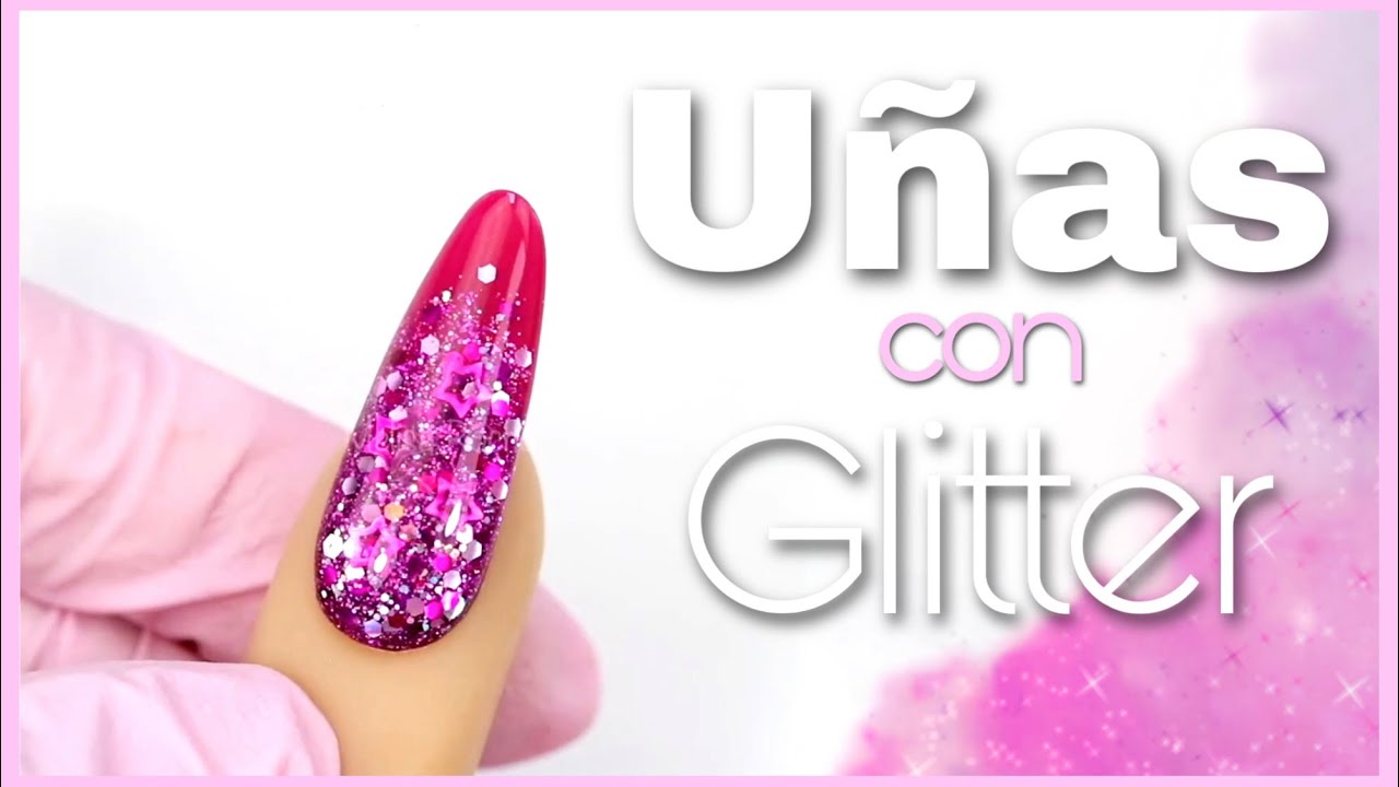 Glitter para uñas,  Manicura de uñas, Uñas en gel diseños