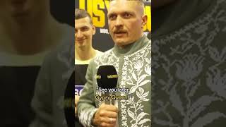 Usyk’s message to Tyson Fury