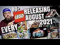 Every LEGO Set Releasing August 2021 | MORE THAN 80 New Sets!