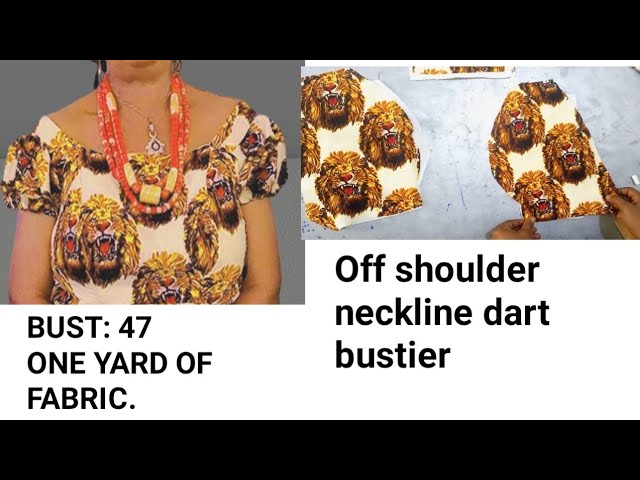 Bustier for people with bigger bust size. How to draft a princess dart  bustier pattern for big bust. 