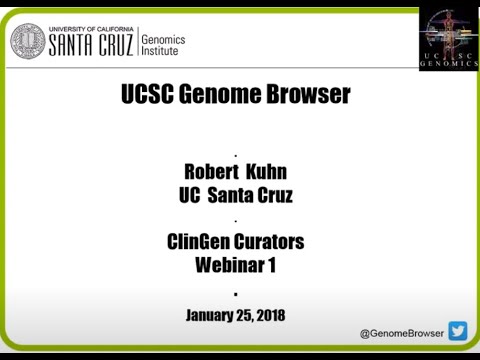 UCSC Genome Browser, part 1 (for ClinGen Biocurator Working Group)