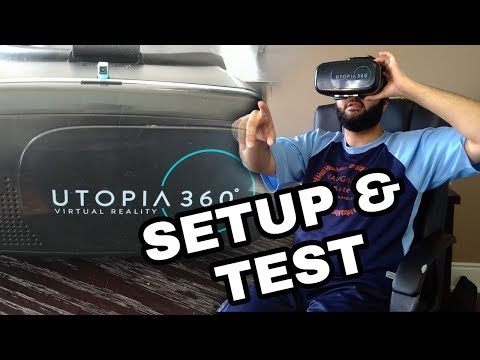 VR HEADSET (Retrak Utopia 360) SETUP AND FIRST IMPRESSIONS!!