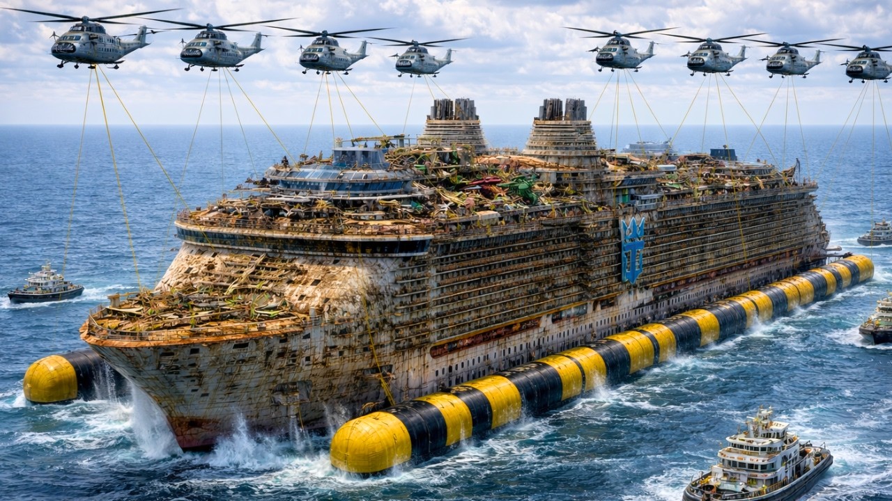 I buy the world’s largest damaged 20-deck cruise ship for $25,000, turned it into a $7B superyacht