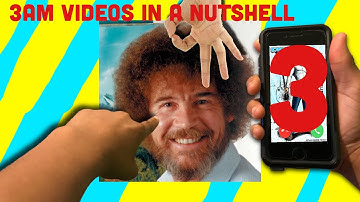 3am videos in a nutshell part 3// Calling Bob Ross//he came to my house!!