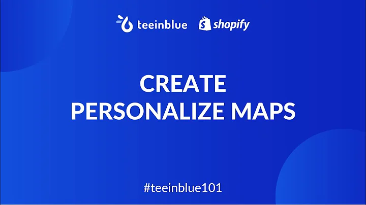 Create Customizable Map Posters with Teeinblue