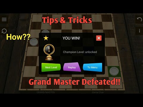 Checkers Master level and Grand master level down.(dama) 