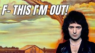 Why Ritchie Blackmore left Deep Purple after Stormbringer.