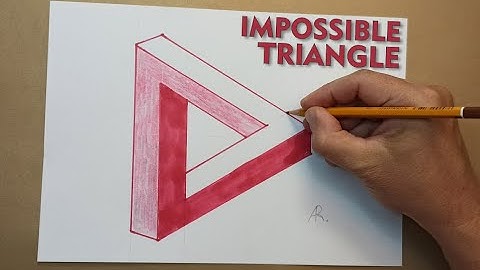 How to Draw the Impossible Penrose Triangle 🧠✏️