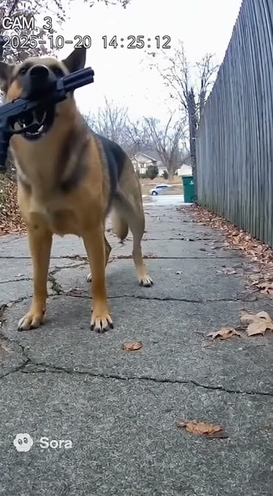 CCTV Captures Dog Shooting Gun Moment 😱 Unbelievable!