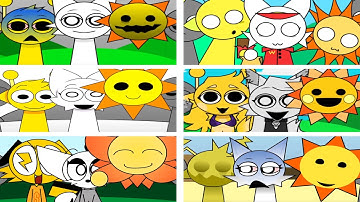 Incredibox - Sprunki but MIX MR SUN and WENDA and SIMON in ALL Different Mods