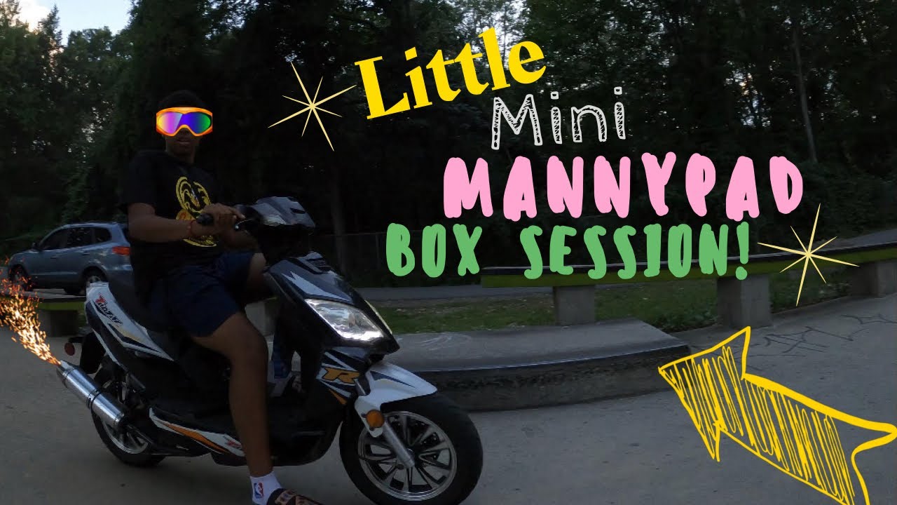 Willimantic Skatepark | Little MINI Mannypad Box Sesh!